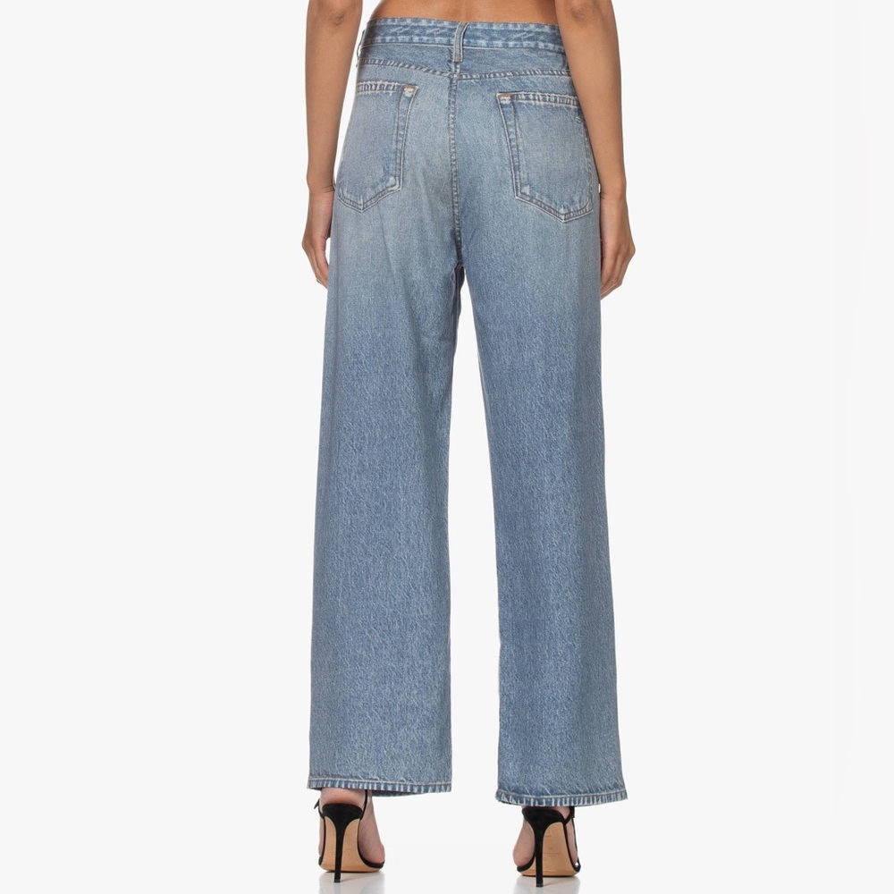 NWT Rag and Bone Dara Liquid Miramar Pant Jean Light/Med Blue Distress Size 25 - Picture 3 of 12